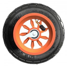 Roue complète 6 pouces 1/4 orange - jante 9SB RS et pneu