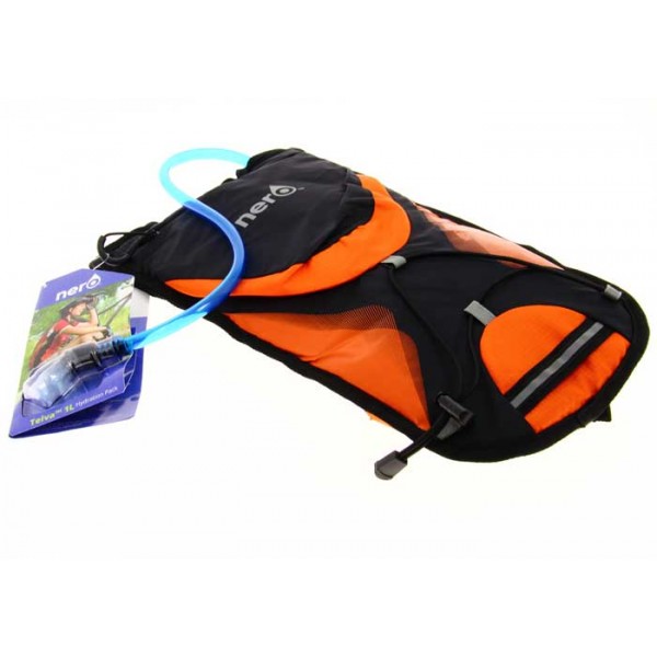 sac-hydratation-nero-teiva-orange et noir-1-litre-avec-poche