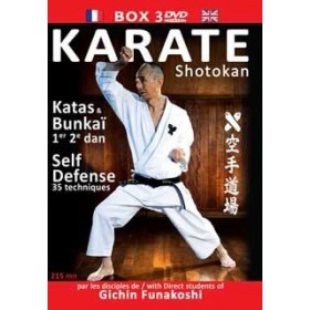 Karaté Shotokan par les disciples de Gichin Funakoshi - Coffret 3 DVD